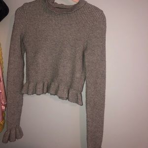 Grey cute turtle neck